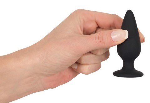 Korek analny Black Velvets Heavy Plug S czarny 7,8 cm