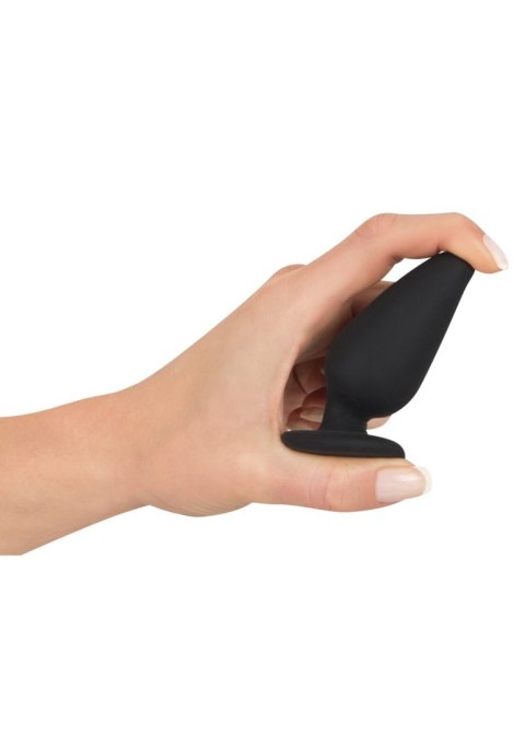 Korek analny Heavy Black Velvets M czarny 8,9 cm