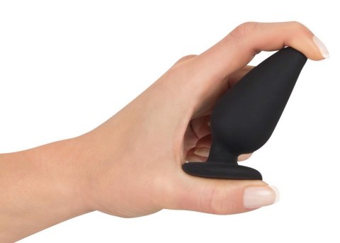 Korek analny Heavy Black Velvets M czarny 8,9 cm
