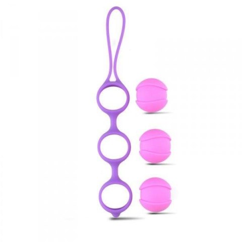Kulki silikonowe Toyz4lovers fioletowe 21 cm