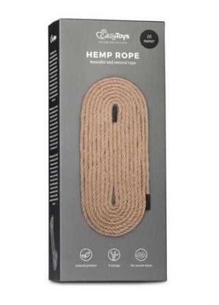 Lina do bondage konopna brązowa 10m EasyToys