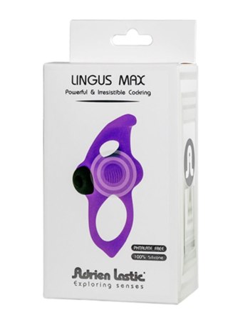 Pierścień wibrujący Adrien Lastic Lignus Max silikonowy 9,5 cm