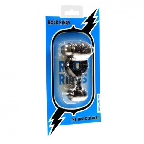 Pierścień wibrujący żelowy z kulką Rock Rings Thunder Ball