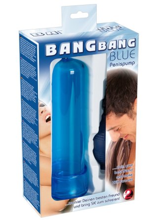 Pompka próżniowa Bang Bang niebieska 20 cm
