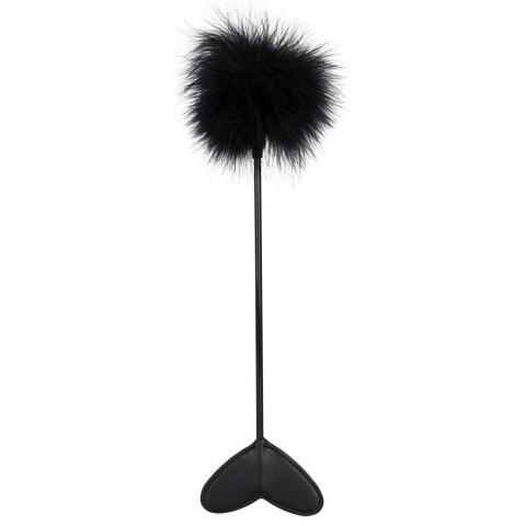 Różdżka z piórkiem i serduszkiem Bad Kitty czarna 25 cm
