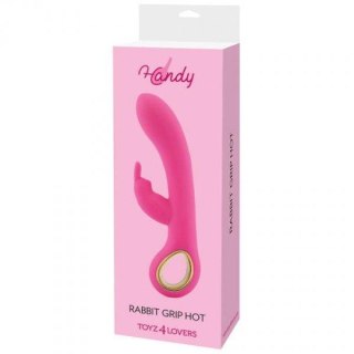 Wibrator króliczek Toyz4lovers silikonowy różowy USB 19 cm