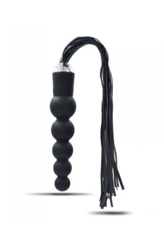 Wtyczka analna pejcz Toyz4lovers silikonowa skórzana 19,5 cm