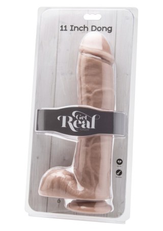 Dildo realistyczne ToyJoy z jądrami jasny 28 cm