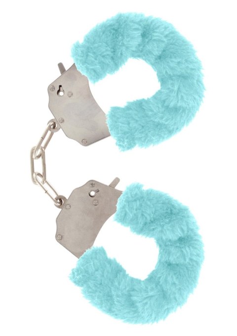 Kajdanki piórkowe regulowane ToyJoy aqua