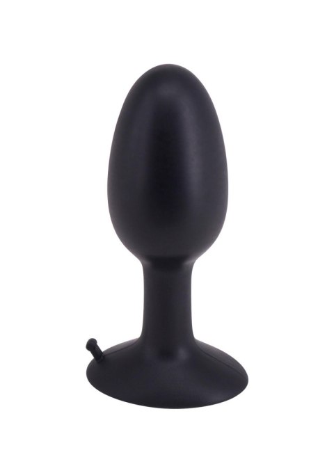 Korek analny silikonowy Roll Play Medium czarny 10 cm