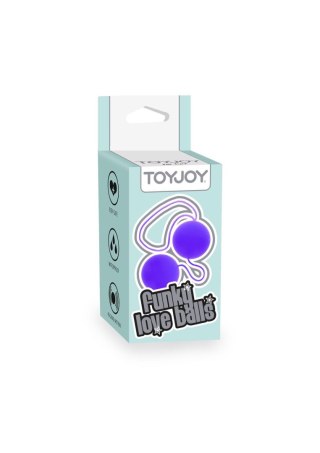 Kulki miłosne ToyJoy fioletowe ABS 3,5 cm