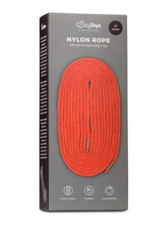 Lina nylonowa do bondage EasyToys czerwona 10m