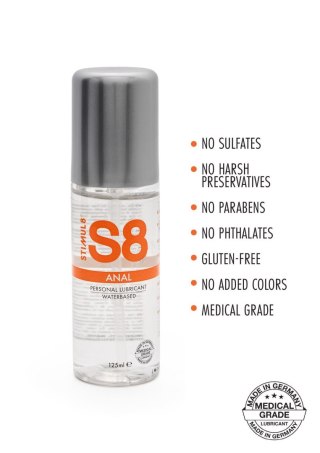 Lubrykant analny S8 na bazie wody 125 ml naturalny