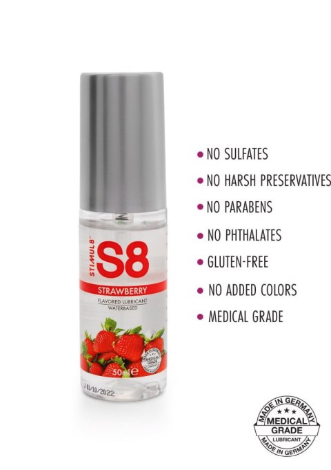 Lubrykant wodny smakowy S8 truskawkowy 50ml