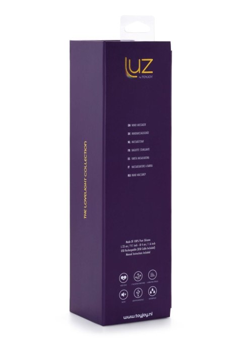 Masażer silikonowy Zenith ToyJoy fioletowy USB 23 cm