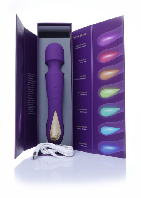 Masażer silikonowy Zenith ToyJoy fioletowy USB 23 cm