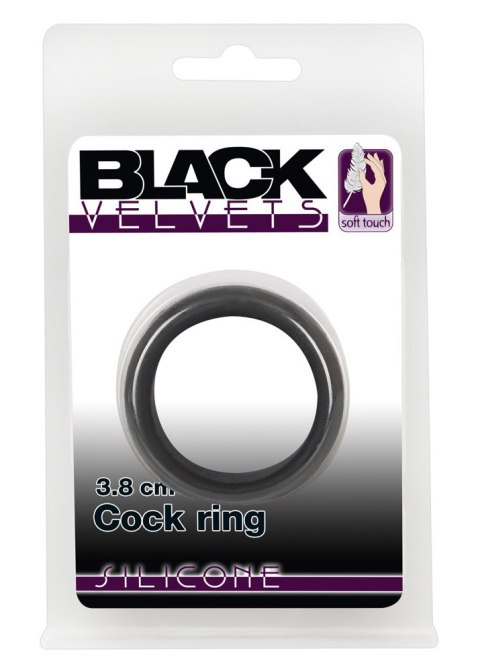 Pierścień erekcyjny silikonowy Black Velvets 3.8 cm