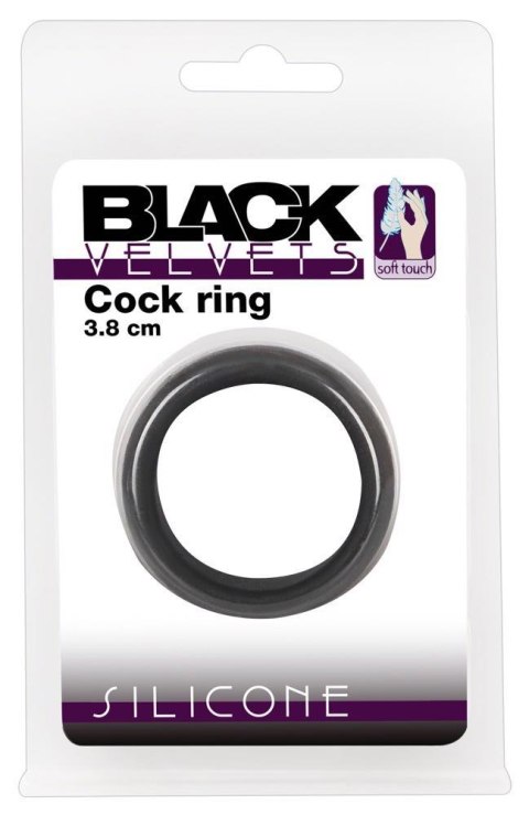 Pierścień erekcyjny silikonowy Black Velvets 3.8 cm