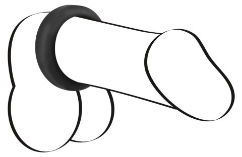 Pierścień erekcyjny silikonowy Black Velvets 3.8 cm