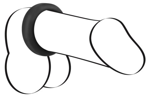 Pierścień erekcyjny silikonowy Black Velvets 3.8 cm