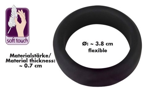 Pierścień erekcyjny silikonowy Black Velvets 3.8 cm