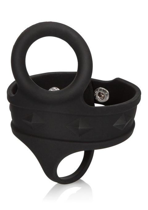 Pierścień erekcyjny silikonowy Calexotics 3 Snap czarny 21.5 cm