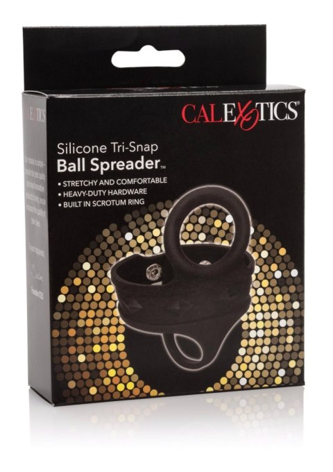 Pierścień erekcyjny silikonowy Calexotics 3 Snap czarny 21.5 cm