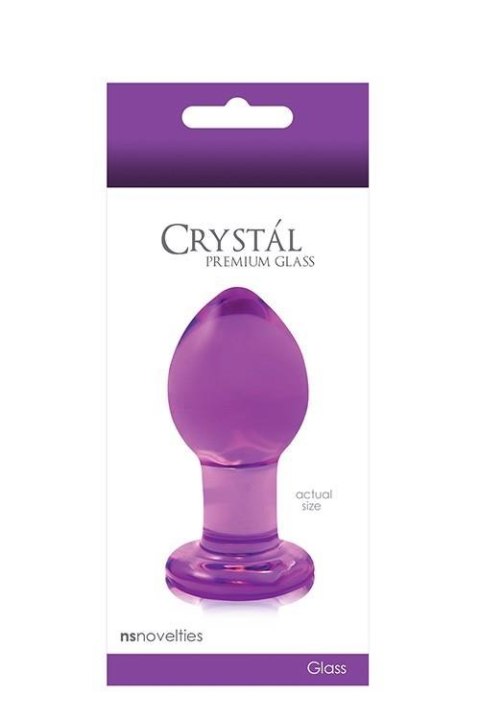 Plug analny szklany NS Novelties Crystal fioletowy