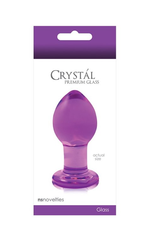 Plug analny szklany NS Novelties Crystal fioletowy