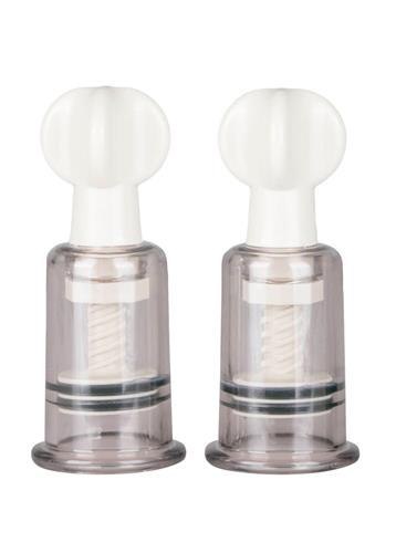 Pompki na sutki i łechtaczkę EasyToys transparentne małe 10 cm 2 szt