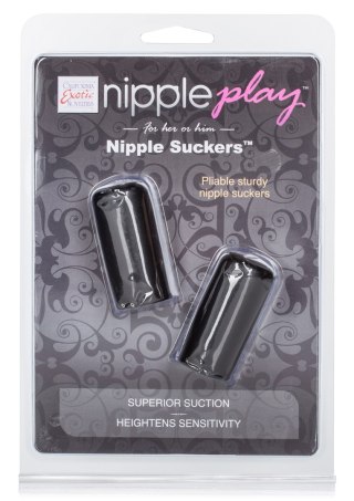Pompki ssące na sutki Calexotics czarne wodoodporne PVC