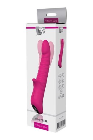 Wibrator rotacyjny Dream Toys Honey Bear magenta silikonowy