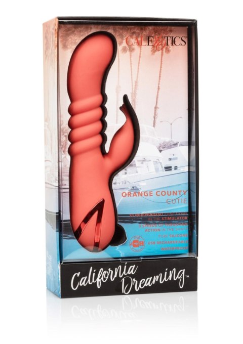 Wibrator silikonowy Calexotics Orange County Cutie pomarańczowy USB