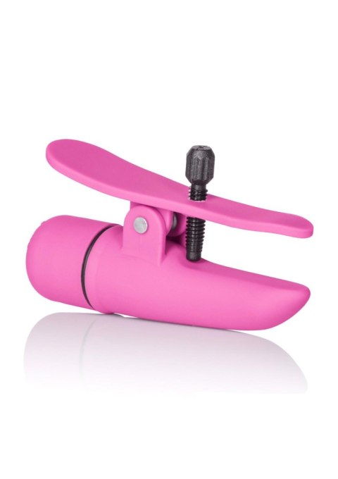 Wibrujące klamry na sutki Nipplettes Calexotics różowe 7 cm
