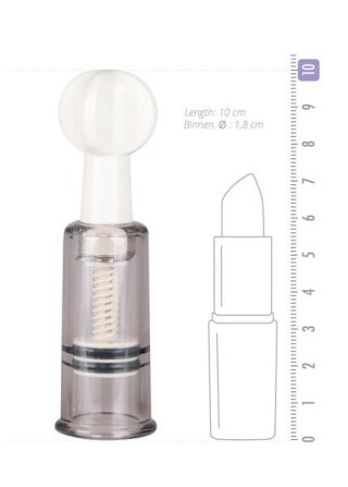 Zestaw pompek na sutki i łechtaczkę EasyToys przezroczysty 3 szt 10 cm