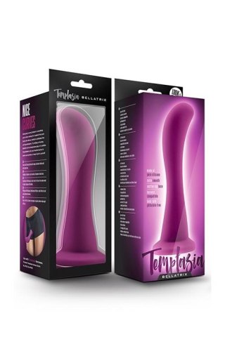 Dildo silikonowe zakrzywione Blush Temptasia Bellatrix śliwkowe 15 cm