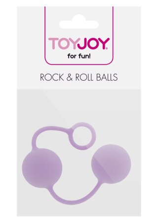 Kulki gejszy silikonowe Rock Roll Balls ToyJoy fioletowe