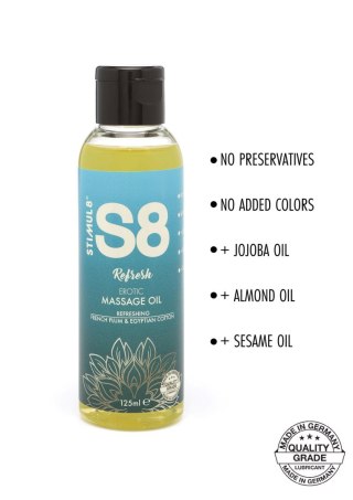 Olejek do masażu Stimul8 S8 125 ml śliwka i bawełna