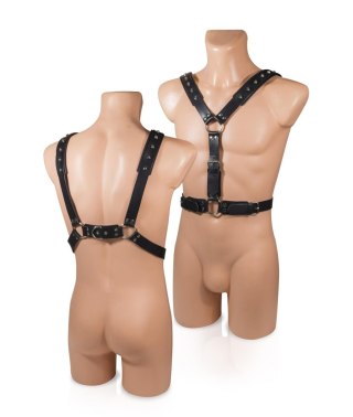 Uprząż skórzana Whips Collection czarna