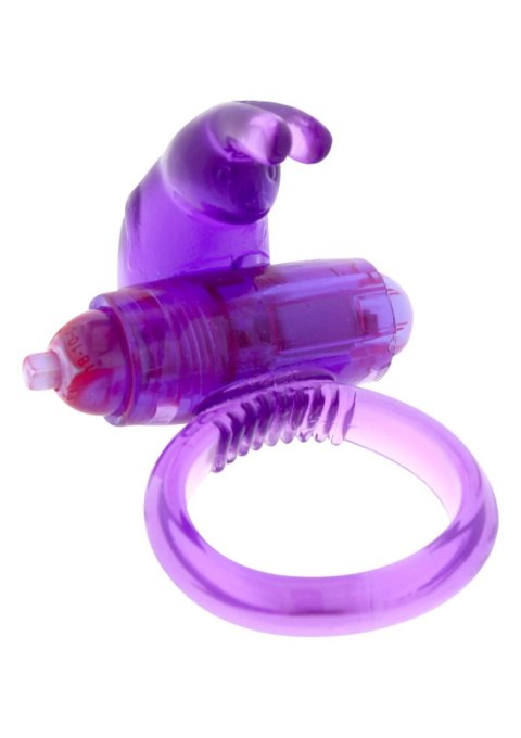 Pierścień wibrujący z uszami króliczymi fioletowy 7.2 cm