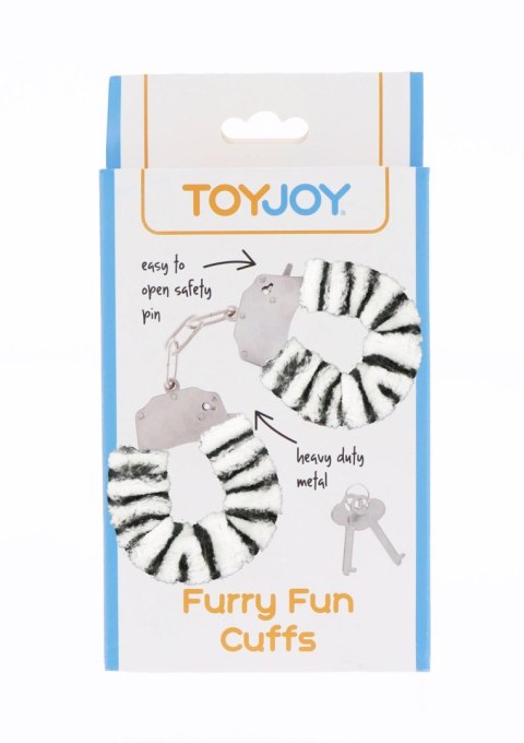 Kajdanki futrzane ToyJoy wielokolorowe