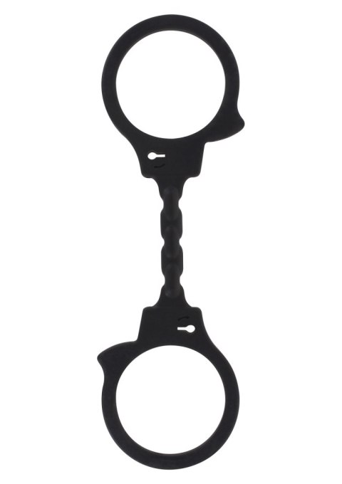 Kajdanki silikonowe elastyczne ToyJoy czarne 25 cm