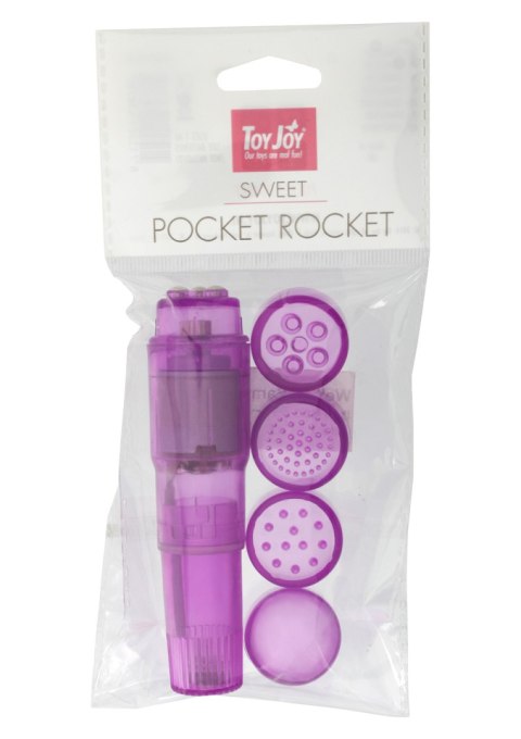 Mini wibrator Pocket Rocket ToyJoy fioletowy 10.5 cm