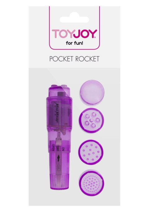 Mini wibrator Pocket Rocket ToyJoy fioletowy 10.5 cm
