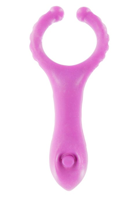 Pierścień wibrujący ToyJoy fioletowy 10 cm