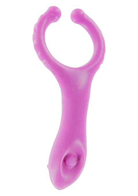 Pierścień wibrujący ToyJoy fioletowy 10 cm
