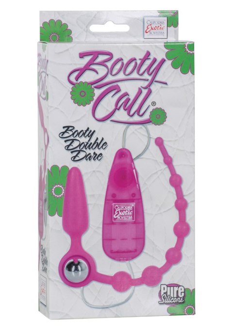 Plug analny wibrujący Booty Call Booty Double Dare silikonowy różowy
