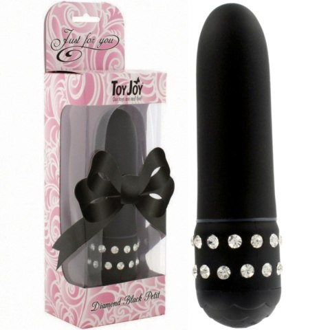 Wibrator Diamond Petit Vibe ToyJoy czarny 11 cm