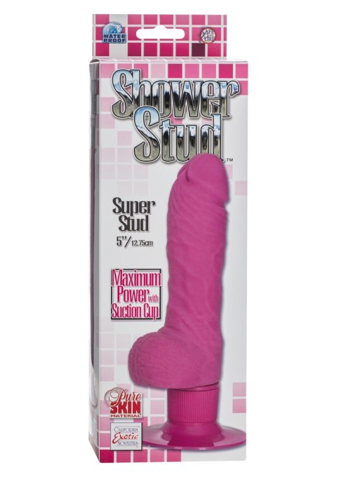 Wibrator realistyczny Shower Stud Super Stud Calexotics różowy 12.75 cm