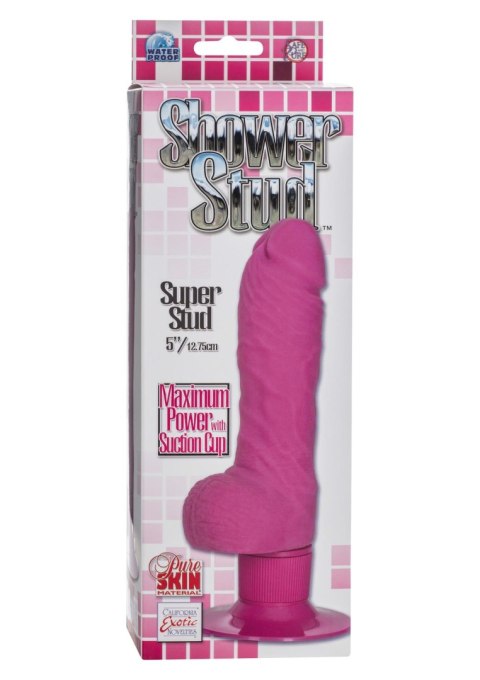 Wibrator realistyczny Shower Stud Super Stud Calexotics różowy 12.75 cm